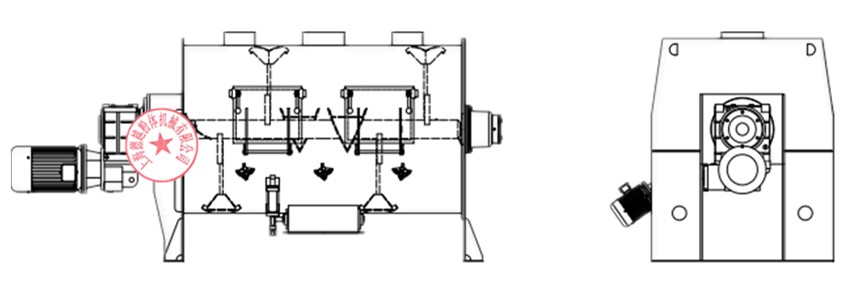 DTH犁刀混合機(圖10) 犁刀混合機